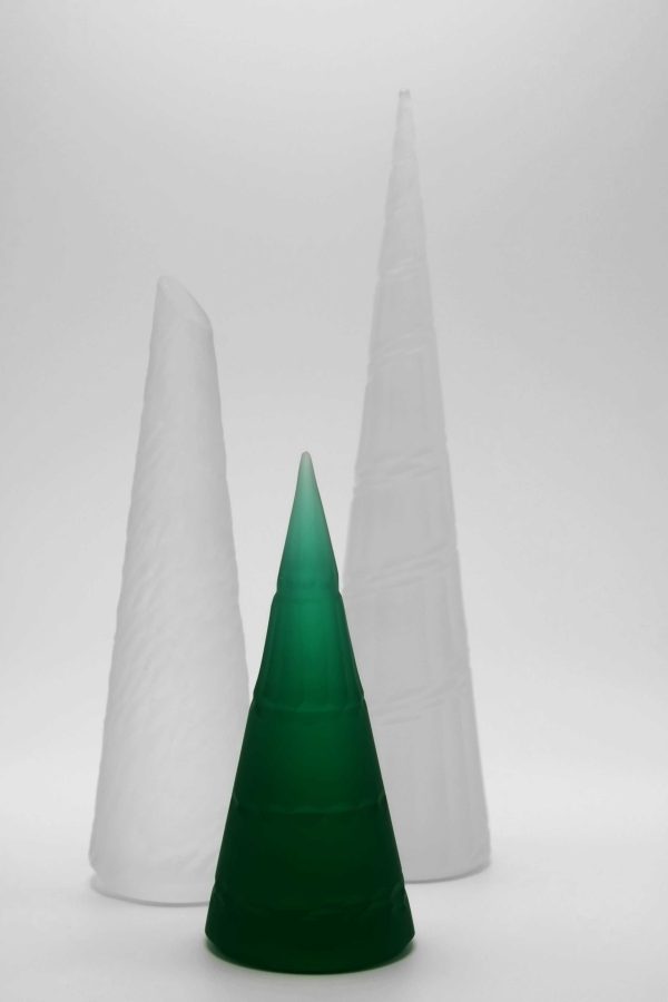 Trio vert et transp Sapins de Noël
